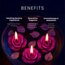 Iris Lavender Aromatic Floating Candles (Set of 2) - (INFL8151LA)