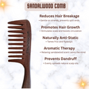 OROSSENTIALS Sandalwood Round Hair Comb - Brown (ORO-059)