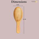 OROSSENTIALS Bamboo Bristles Big Oval Shape Wooden Hair Brush For Women (ORO-013)
