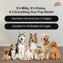 Novee Milky Chew Goat Milk Mini Bones, 500 gm.