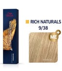 Wella Professionals Koleston Perfect Pure Naturals Me+ 9/38 Very Light Blonde Gold pearl (60gm)