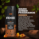 AXE 24x7 Warm Amber Fragrance Body Spray Deodorant - Amber (150ml)