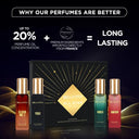 Bella Vita Organic All Star Long Lasting Perfume Gift Set For Man 4 x 20ml (80ml)