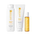 Biolage Smoothproof Anti-Frizz Shampoo 200ml & Conditioner 100ml Serum 100ml Combo with Camellia oil for 72HR Frizz Control (3Pcs)