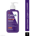 CeraVe Brightening Vitamin C Face Wash For Dull Skin & Dark Spots | Dermatologist Recommended Cleanser with Niacinamide & Ceramides for Uneven Skin Tone | Non-irritating, Fragrance-free, 236 ml