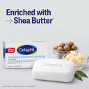 Cetaphil Cleansing & Moisturising Syndet Bar With Shea butter | Dermatologist Recommended 4 x 100gm (Pack of 4, 400gm)