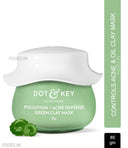 Dot & Key Anti-Acne Salicylic Green Clay Face Mask For Dark Spots Redution & Balances Oil & Sebum (85gm)