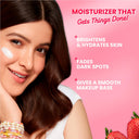 Dot & Key Strawberry Dew Brightening Moisturizer, Niacinamide & Peptides, Brightens & Smoothes Skin (80gm)