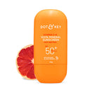 Dot & Key Vitamin C + E 100% Mineral Sunscreen In-Vivo Tested SPF 50+ PA++++ | No White Cast, Lightweight Fluid, With Zinc Oxide & Titanium Dioxide | Blends Easily, Boosts Natural Glow, Non-Greasy | 50gm