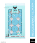 Iris 15 Pack Fragranced TeaLights - Cool Blue (15 Candles)