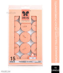 Iris 15 Pack Fragranced TeaLights - Peach Pomegranate (15 Candles)