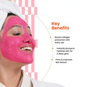 Foxtale Cherry Collagen Mask for Dull Skin, Brightening & Anti-Aging (75gm)