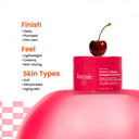 Foxtale Cherry Collagen Mask for Dull Skin, Brightening & Anti-Aging (75gm)