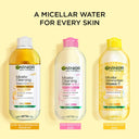 Garnier Vitamin C Micellar Water - Removes Makeup, dust & impurities For Dull Skin