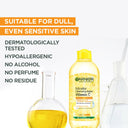 Garnier Vitamin C Micellar Water - Removes Makeup, dust & impurities For Dull Skin