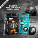 Gillette Fusion Men’s Razor For Shave & Beard Shape With Battlegrounds Mobile India (1 Pc)