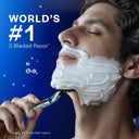 Gillette Mach 3 Turbo, Shaving Razor Blades For Men, 2 Cartridges