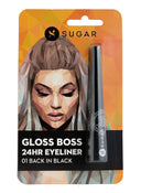 SUGAR Gloss Boss 24HR Eyeliner - 01 Back In Black (2.5ml)