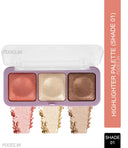 Hilary Rhoda Get Glow Highlighter Palette 3 Shades in 1 Palette (15gm)