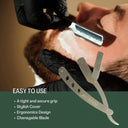 Hair Line Professional Barber Shaving Cut Straight Edge Razor (HHT023)