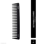Hair Line Professional Heat Resistant Carbon Comb for Hair Styling Grooming Detangling (HLC-517)