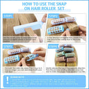 Hair Line Professional Plastic Hair Roller Curler (3.6cm Diameter Orange) (HHR015)