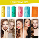 Hair Line Professional Plastic Hair Roller Curler (3.6cm Diameter Orange) (HHR015)