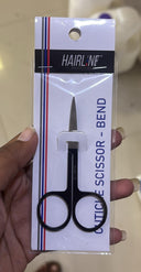 Hair Line Professional Small Cuticle Scissor for moustache and facial hair grooming scissor Stainless Steel - BEND (HNC010)