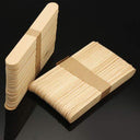 Hair Line Professional Wood Smooth Finish Disposable Wooden Wax Knife Wax Sticks For Waxing Wax Spatulas (100 PCS) (HDI010)