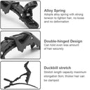 Hair Sectioning Crocodile Clips, Black (Pack of 6)