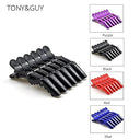 Hair Styling Clips Sectioning Crocodile hair clips Duckbill Clips For Thick Hair & Large Hairpin (Black-6 piece)