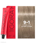 Schwarzkopf Professional Igora Royal Permanent Color Creme (9-1 Extra Light Blonde Cendré) (60ml)