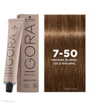 Schwarzkopf Professional Igora Royal Absolutes Permanent Color Creme (7-50 Medium Blonde Gold Natural)