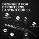 Ikonic Professional Curling Tong 22mm CT-22 (2.0) with Advanced Titanium Barrel & Auto Lock