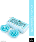 Iris Cool Blue Aromatic Floating Candles (Set of 2) - (INFL8151CB)