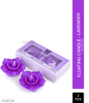 Iris Lavender Aromatic Floating Candles (Set of 2) - (INFL8151LA)