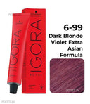 Schwarzkopf Professional Igora Royal Permanent Color Creme (60ml) Igora 6-99 Dark Blonde Violet Extra Asian Formula