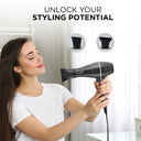 Ikonic Professional Hair Dryer Pro 2100+ (Black)