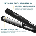 Ikonic Professional Slim Titanium Shine Hair Straightener - (STS) Black 3.0
