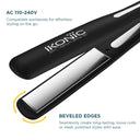 Ikonic Professional Slim Titanium Shine Hair Straightener - (STS) Black 3.0