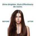 Ikonic Professional Slim Titanium Shine Hair Straightener - (STS) Black 3.0