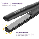 Ikonic Professional Titanium Slim Hair Straightener 1 inch - Black (1Pc)