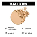 Insight Cosmetics Mineralized Pressed Powder SPF-24, Oil Control, Perfect Matte Finish (9gm)