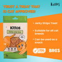 Chicken Jerky Strips Cat Treat, 35 gm