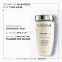 Kerastase Densifique Shampoo For Thinning Hair, With Hyaluronic Acid, Adds Volume (250ml)