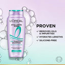 L’Oréal Paris Hyaluron Pure 72H Purifying Shampoo, For Oily Scalp & Dry Hair With Salicylic And Hyaluronic Acid