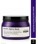 L'Oreal Professionnel Keratin Alpha Sleek Hair Mask, 84% Less frizz, 5X Instant smoothness 500gm