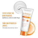 La Shield Fisico SPF 50+ PA+++ Mineral Sunscreen No Chemical Filter For Sensitive Skin (50gm)