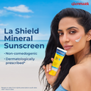 La Shield Pollution Protect SPF 50 Mineral Sunscreen Lightweight & Oil free Moisture Boost (50gm)