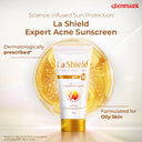 La Shield SPF 40 Mineral Sunscreen Gel Oil free Matte PA +++ For Acne Prone, Oily Skin (50gm)